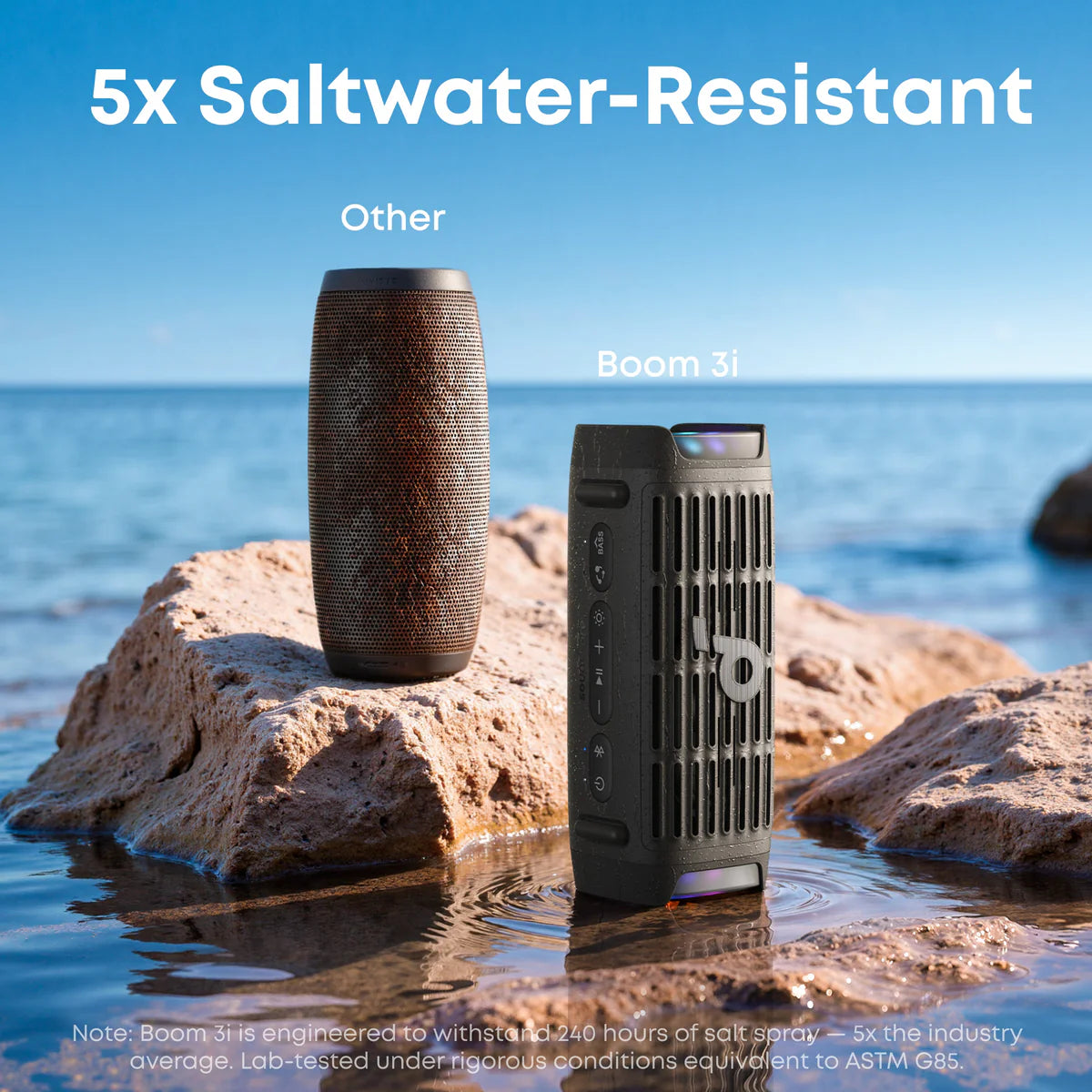 Anker SoundCore Boom 3i, Portable Outdoor Speaker - Black - Image 10