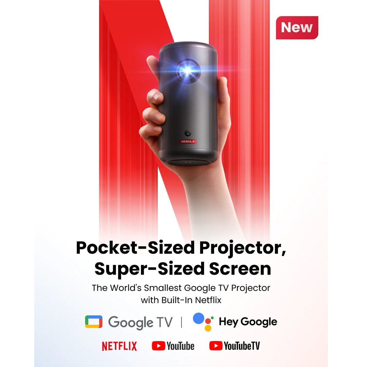 Anker Nebula Capsule 3 FHD Portable Projector – Black - Black - Image 4