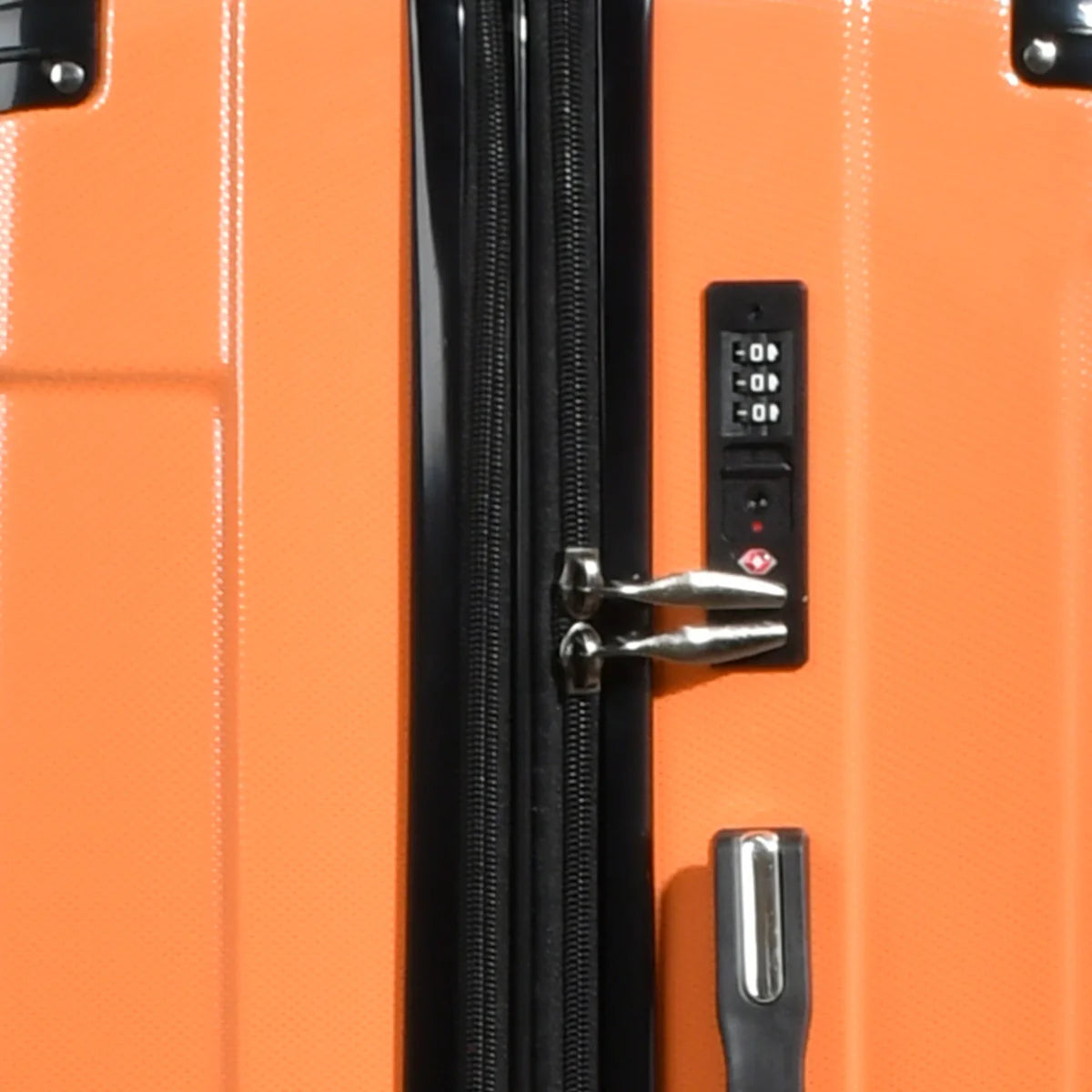 Smart Polo, 3-Piece Luggage Set – ABS Expandable Suitcases (28"/24"/20") - Orange - Image 8