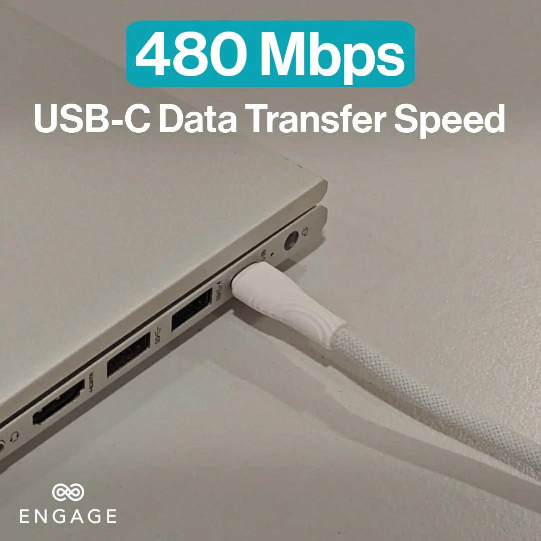 Engage, Magnetic USB-C Cable with Lightning Adapter (60W) - Black - Image 9