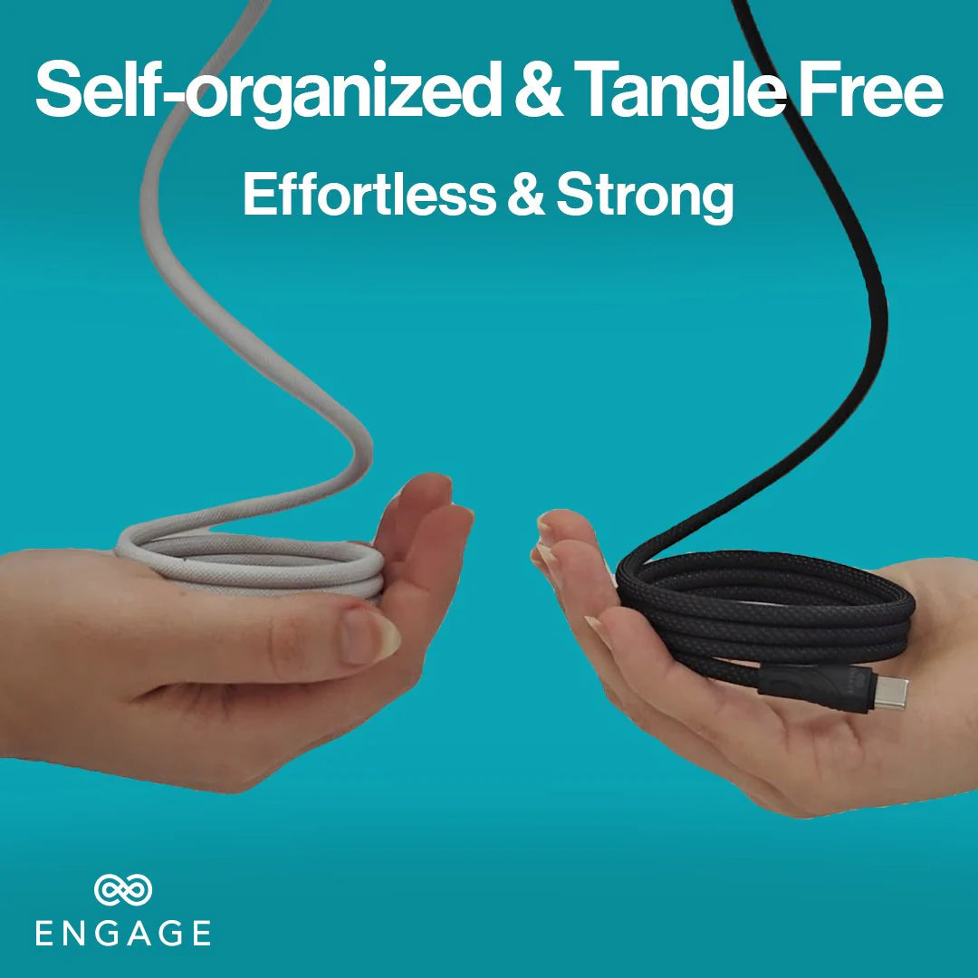 Engage, Magnetic USB-C Cable with Lightning Adapter (60W) - Black - Image 5