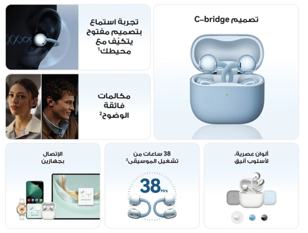 Huawei FreeClip 2 Earbuds - White - Image 4