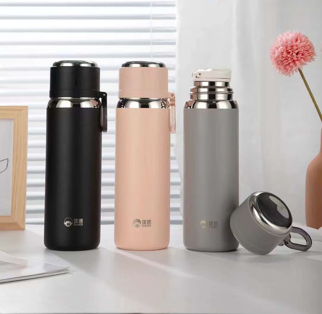 D.kadi KD1077 Water Vacuum Bottle - 500ML - Grey - Image 8