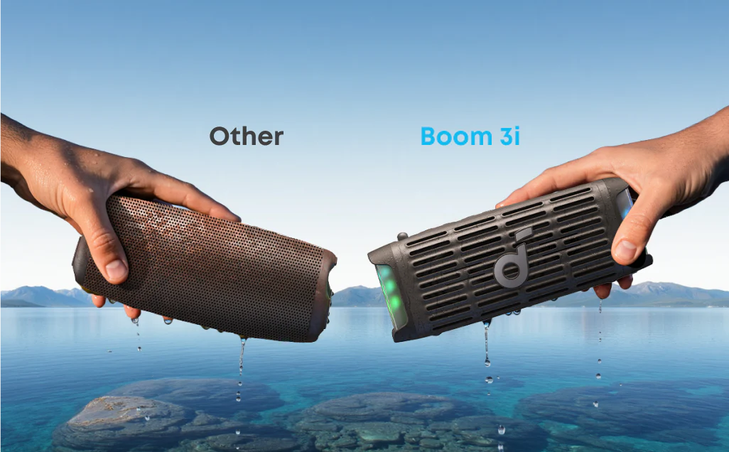 Anker SoundCore Boom 3i, Portable Outdoor Speaker - Black - Image 14