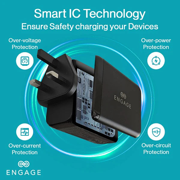 Engage, GaN Charger/Adapter (200W) – Black - Black - Image 4