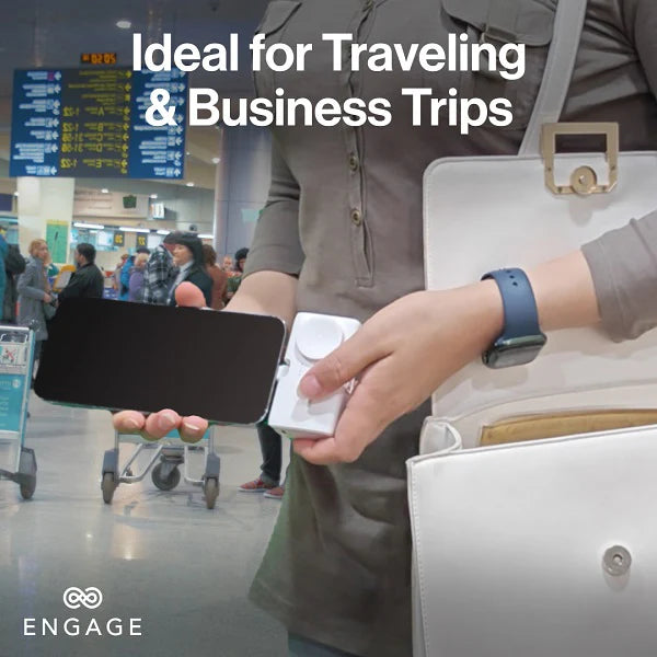 Engage, Portable Dual Port Lightning/USB-C & Watch Charging Power Bank (5000mAh) - White - Image 12