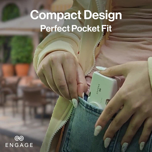 Engage, Portable Dual Port Lightning/USB-C & Watch Charging Power Bank (5000mAh) - White - Image 13