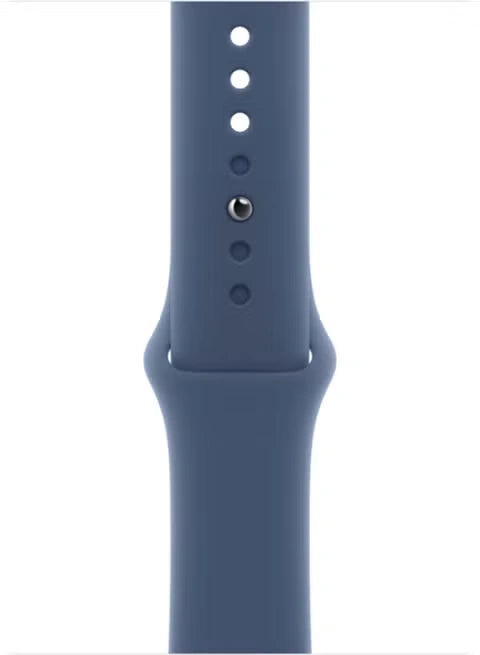 Apple Watch Series 10 GPS 46 mm Smartwatch with Silver Aluminium Case with Denim Sport Band - Default Title - Image 3