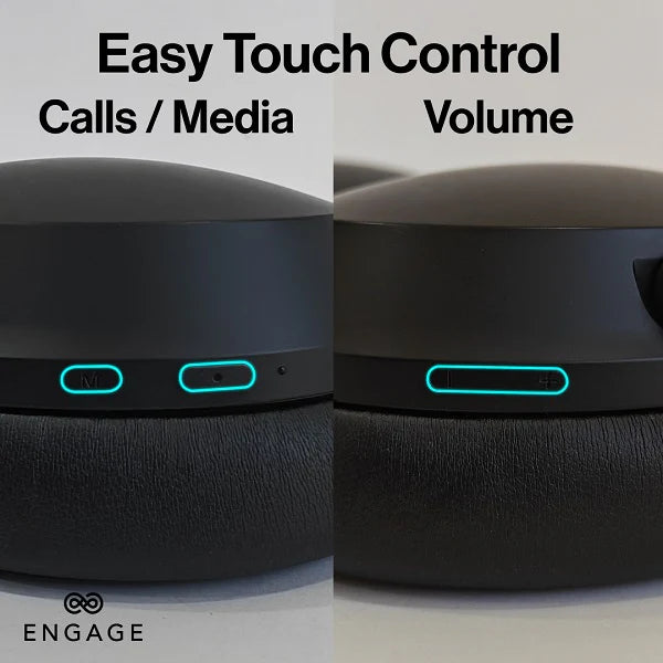 Engage Over-Ear Wireless Hybrid ANC Headphones – Dual Drivers, 70H Playtime, Transparency Mode - Black - Image 8