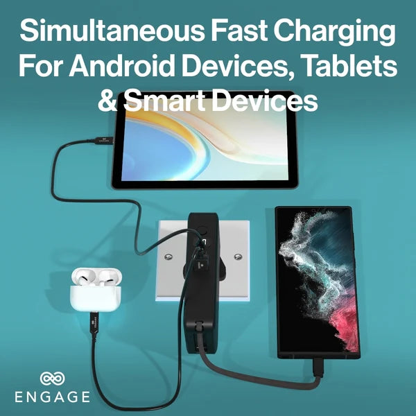 Engage, Hybrid 65W GaN Charger 10000mAh Power Bank - Black - Image 6