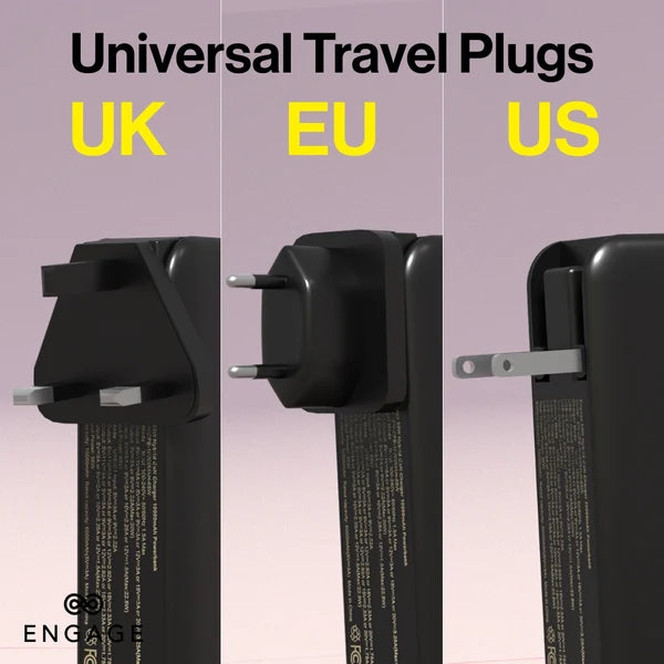 Engage, Hybrid 65W GaN Charger 10000mAh Power Bank - Black - Image 13