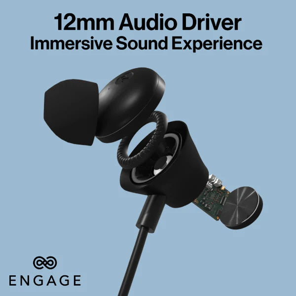 Engage, Active Noise Cancellation USB-C Wired Headset With Mic - Black - Image 7