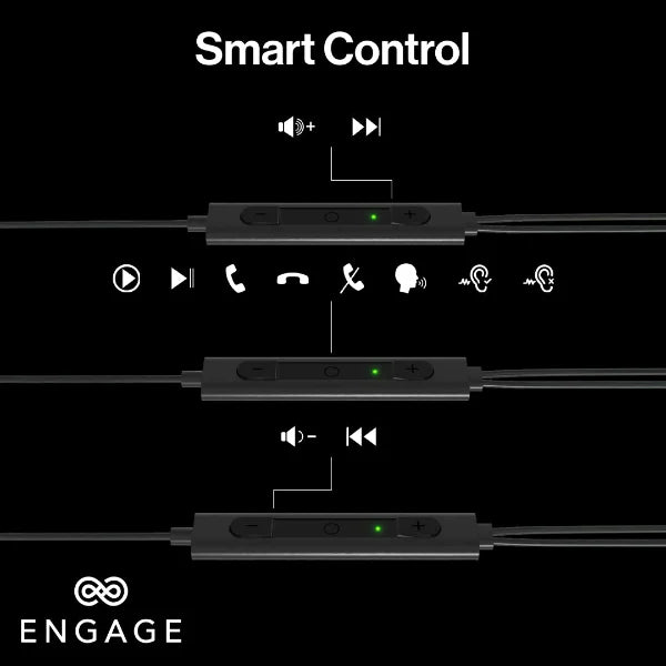 Engage, Active Noise Cancellation USB-C Wired Headset With Mic - Black - Image 4