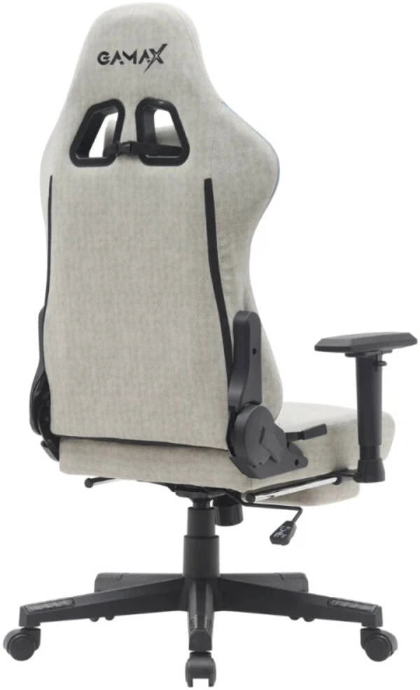 Gamax Gaming Chair model BS-7970 With Foot Rest - Black - Image 4