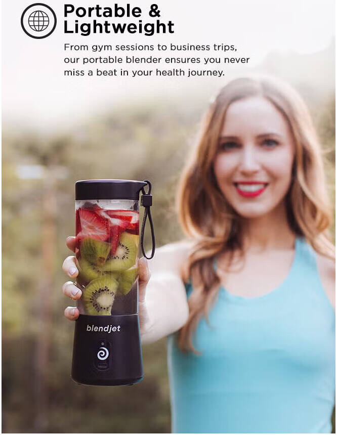 Blendjet V2 Portable Blender 16oz, Smoothie Maker, Fruit Blender, BPA-Free, 475ml, 200W, Sports Bottle, USB-C Rechargeable- Mint - Default Title - Image 5