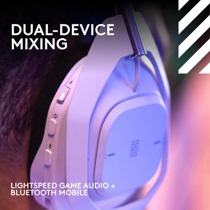 Logitech, Astro A50 X LIGHTSPEED Wireless Gaming Headset + Base Station, PRO-G GRAPHENE, PLAYSYNC, Xbox Series X|S + PS5 + PC/mac - White - White - Image 14