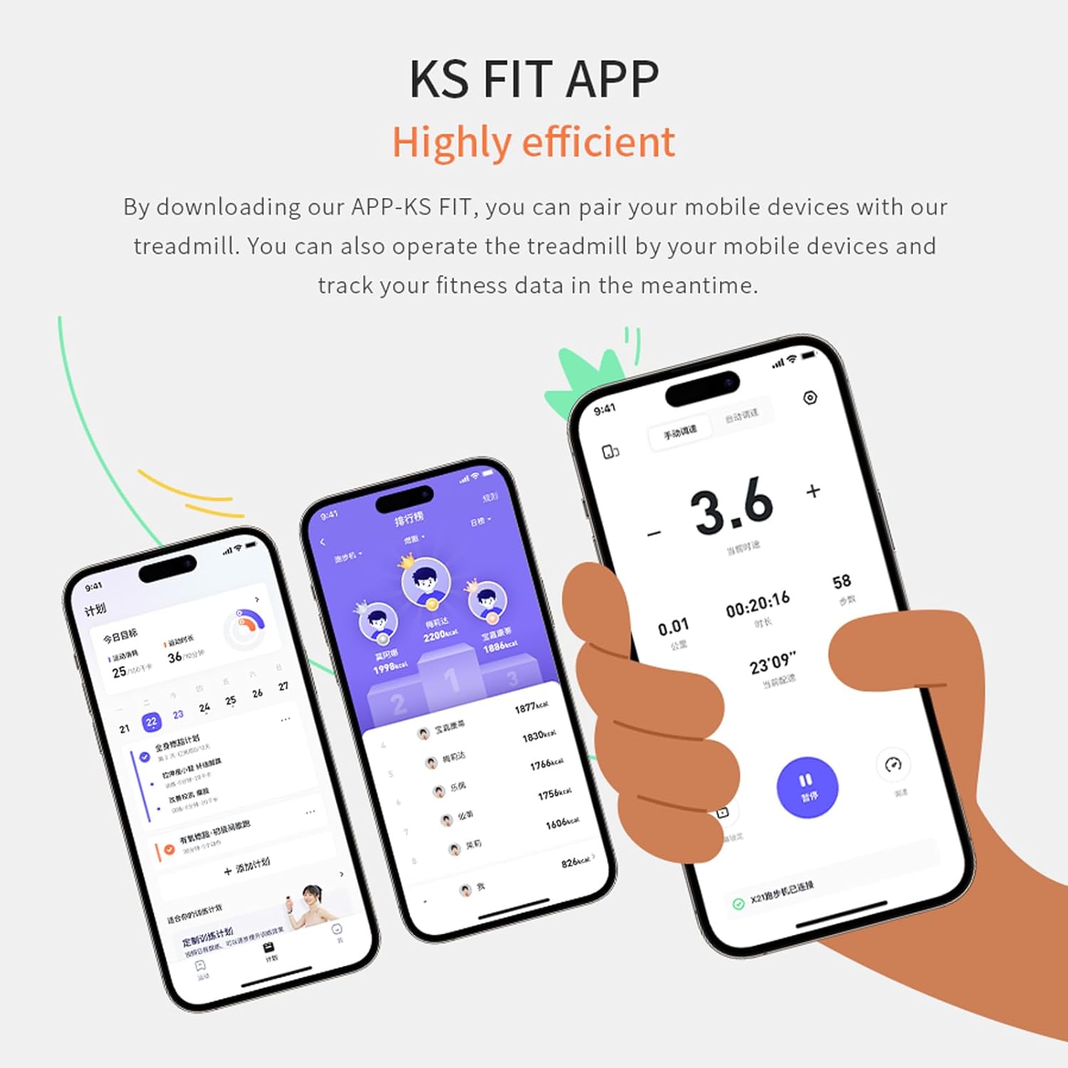 King Smith Treadmill G1 with Side Handrail - Default Title - Image 7
