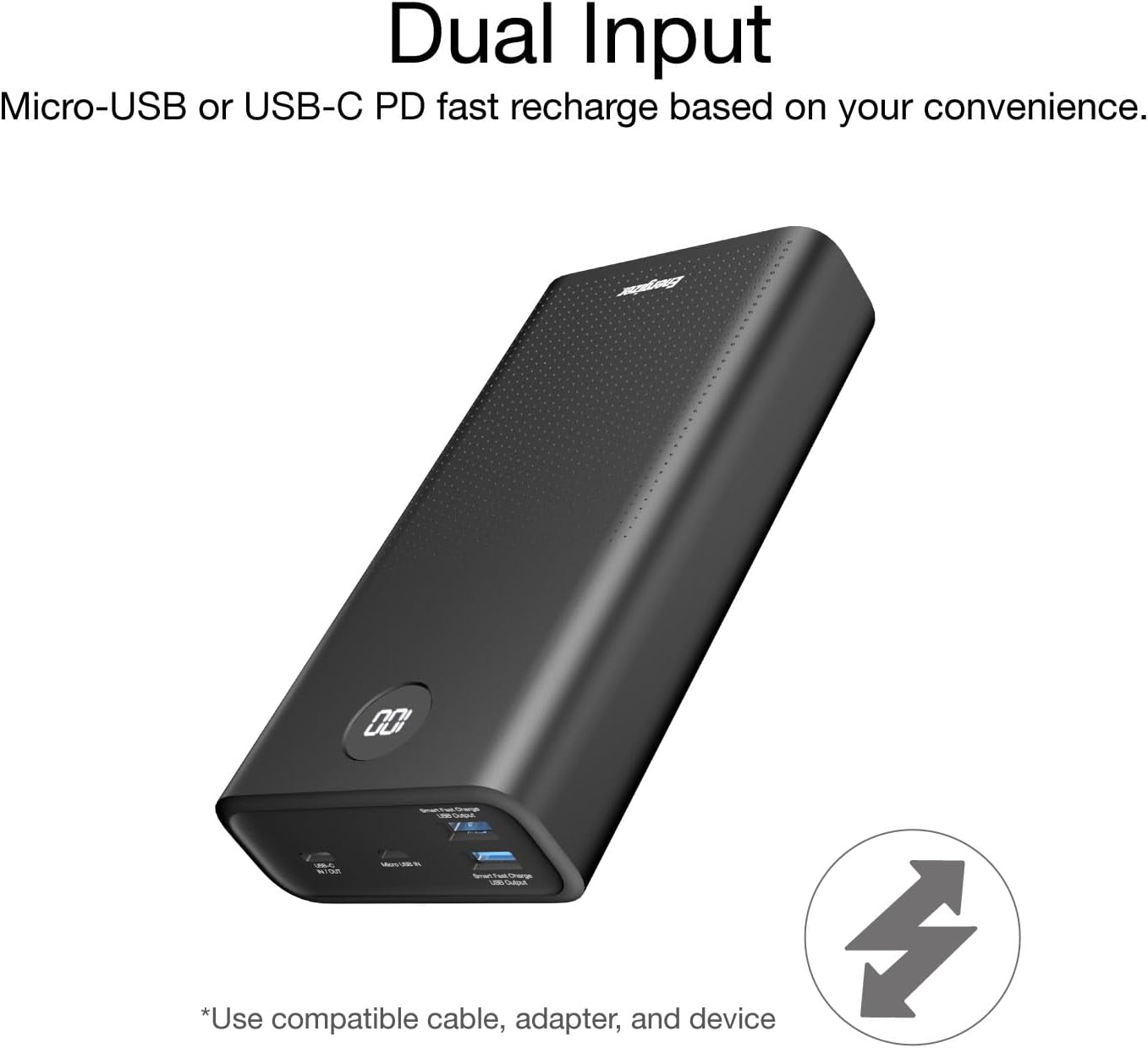 Energizer UE30016PQ_BK, Power Bank 30000mAh, 22.5W, LCD Display - Black - Default Title - Image 4