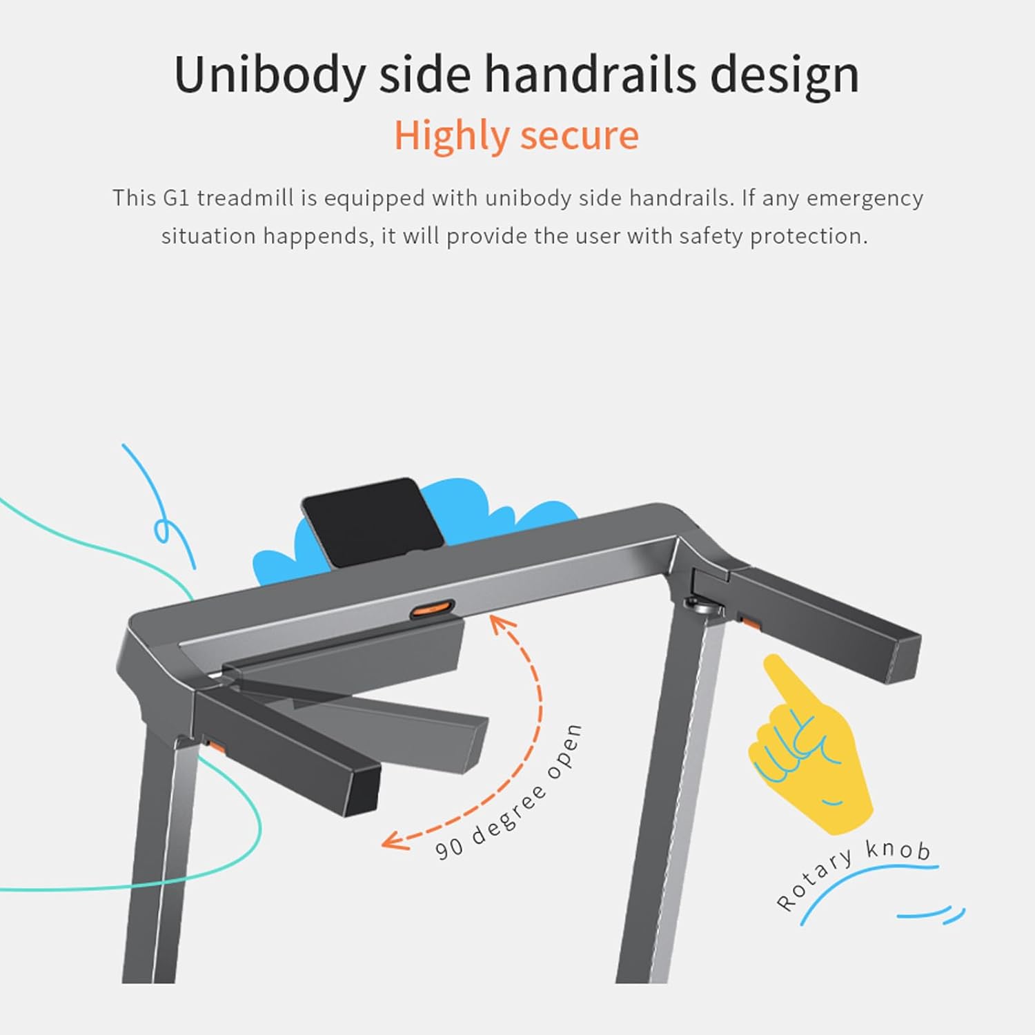 King Smith Treadmill G1 with Side Handrail - Default Title - Image 5