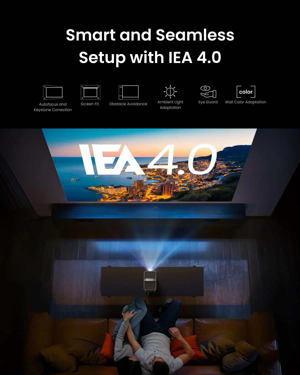 Anker Nebula Cosmos 4K SE Smart Projector - Black - Black - Image 9