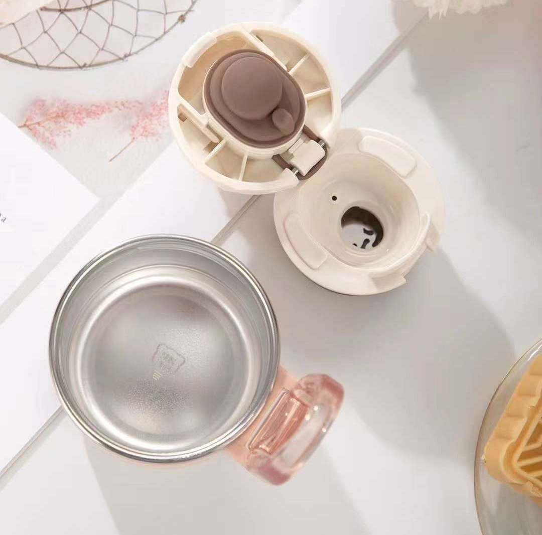 D.kadi KD1077 Water Vacuum Bottle - 500ML - Grey - Image 5