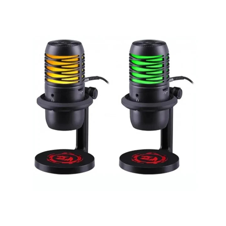 Redragon GM211 , Nebula Cardioid 6 Color Mode USB Wired Gaming Microphone - Black - Black - Image 5