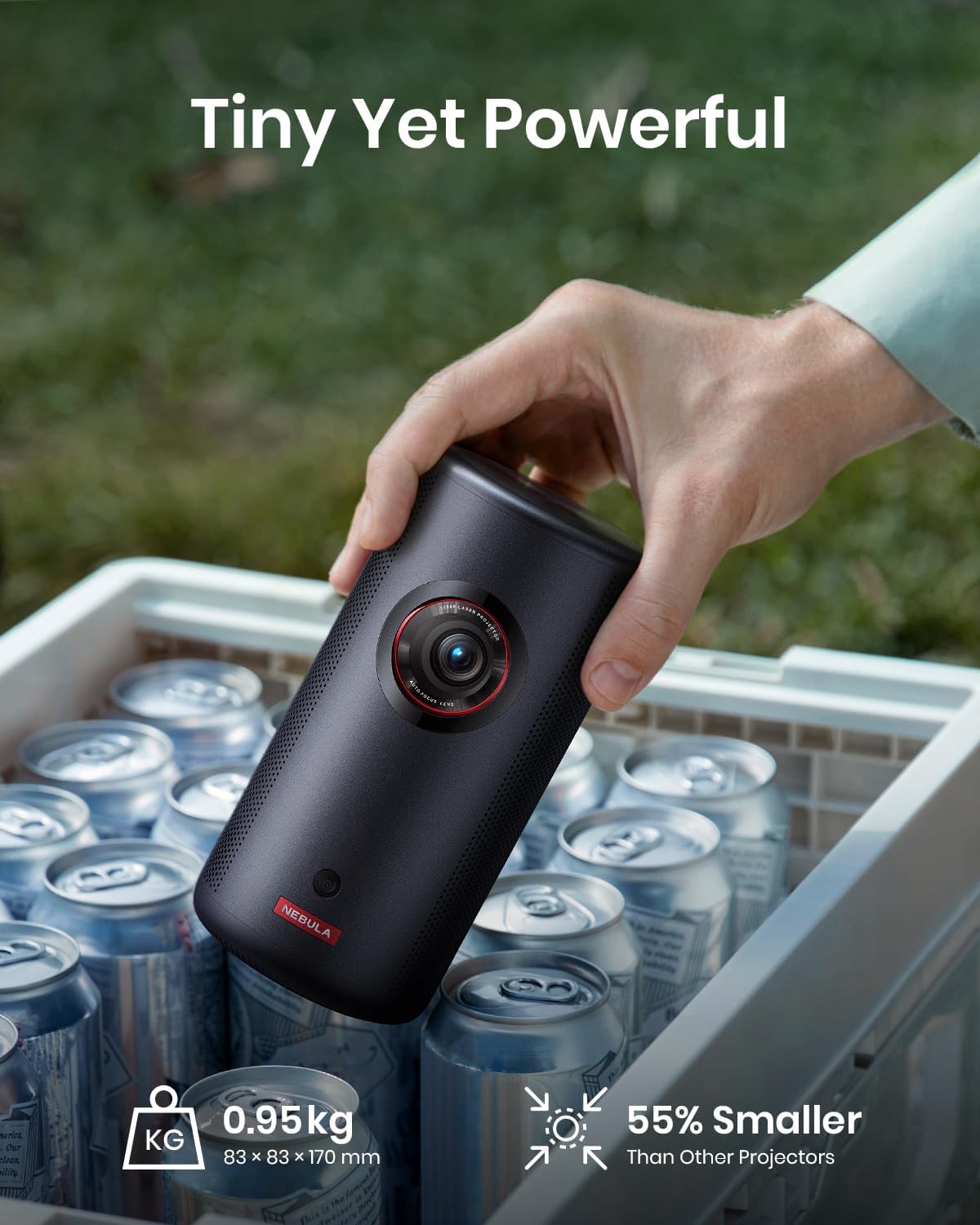 Anker Nebula Capsule 3 Laser, Portable Projector (D2426212) - Black - Black - Image 6