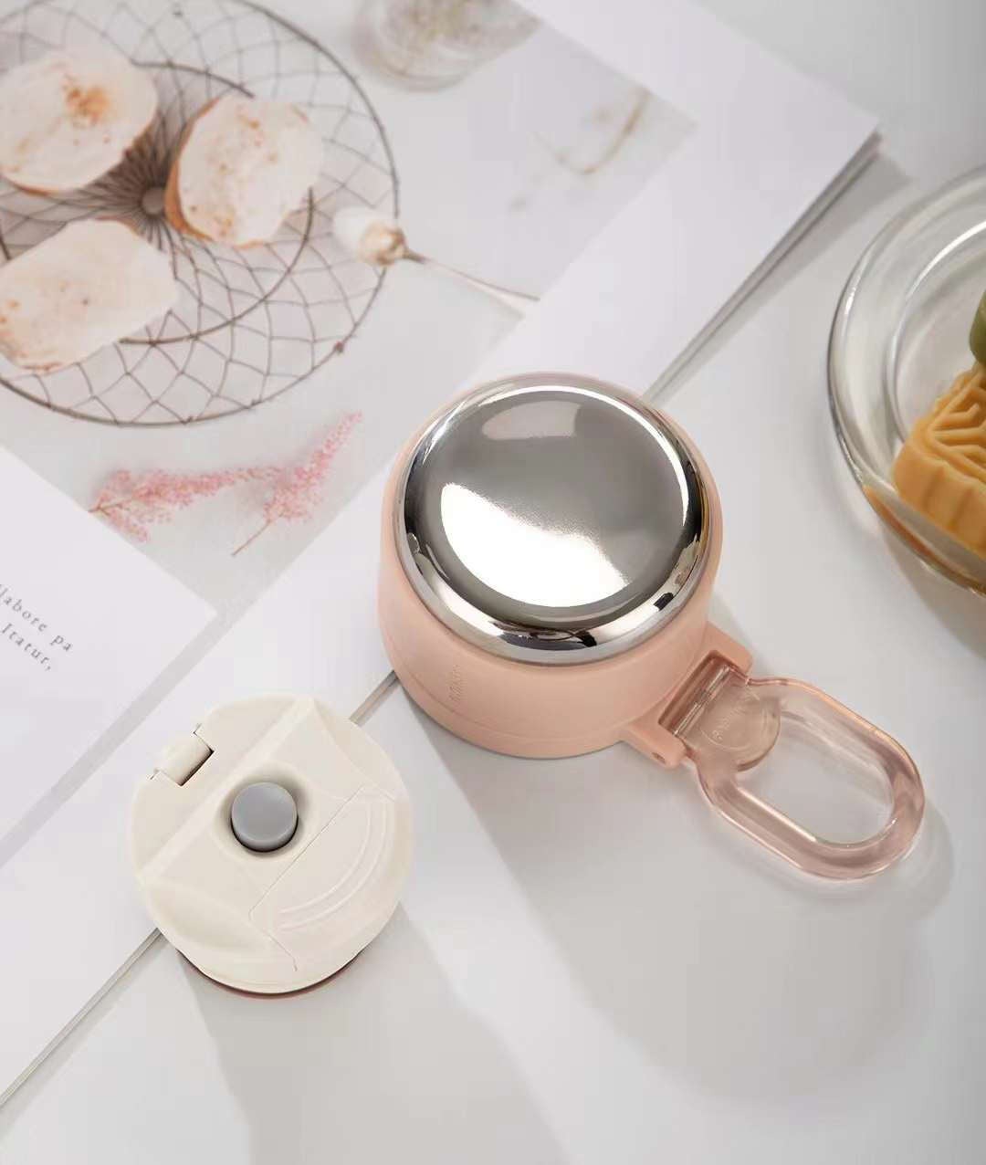 D.kadi KD1077 Water Vacuum Bottle - 500ML - Grey - Image 6