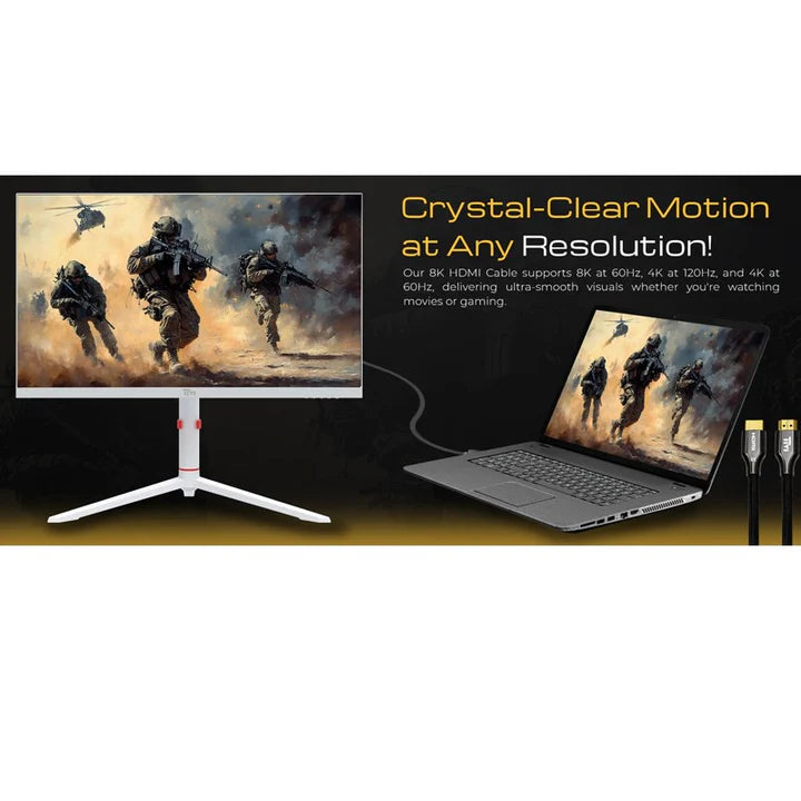 Twisted Minds HDMI 2.1 Resolution 8K/60Hz, 4K/120Hz, 4K/60Hz - Bandwidth 48Gbps Cable - 5M - Image 6