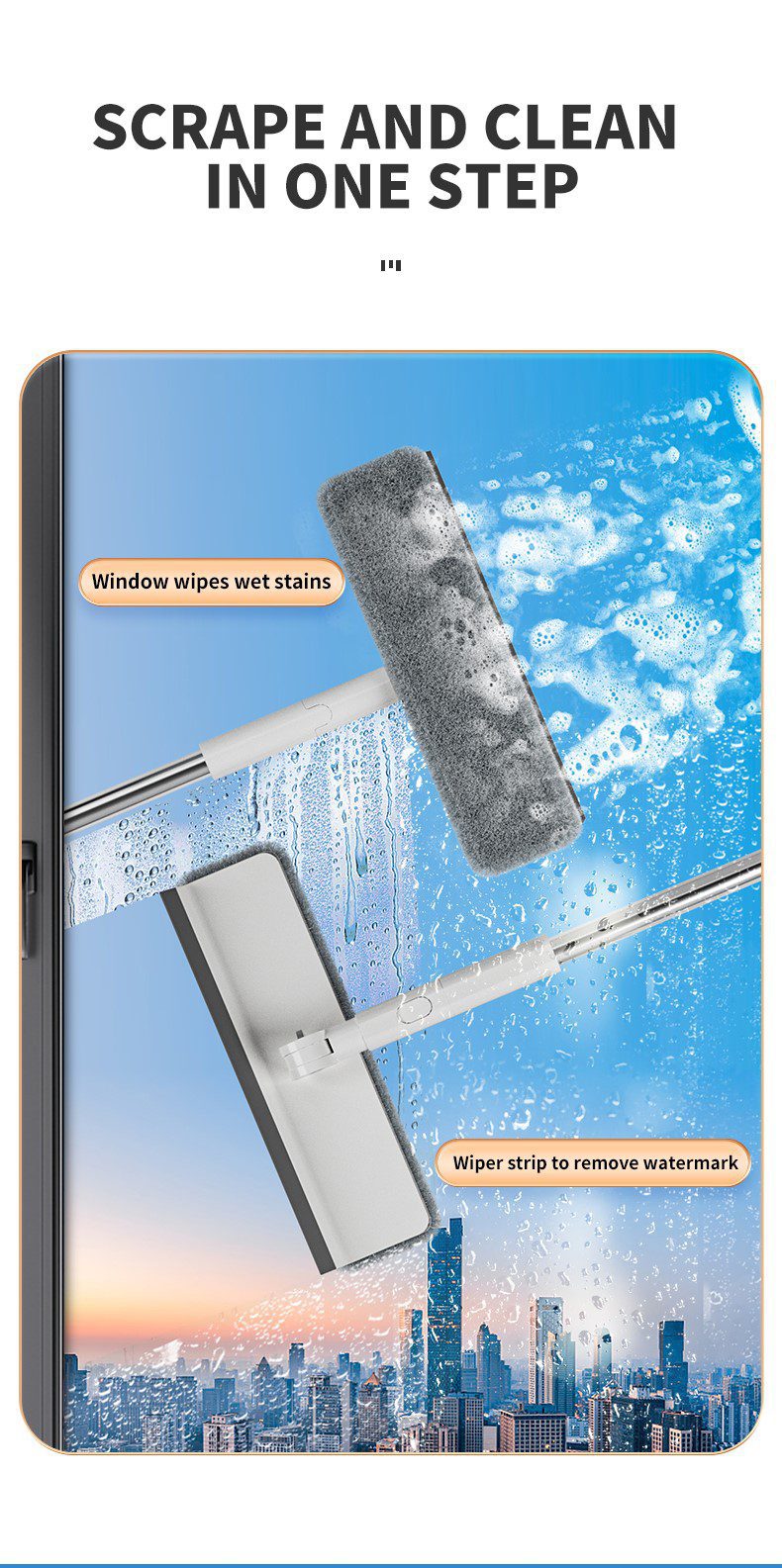 2 in 1 Window Cleaner + Wiper WYL-826 - Default Title - Image 3