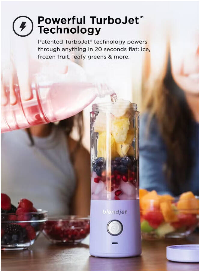 Blendjet V2 Portable Blender 16oz, Smoothie Maker, Fruit Blender, BPA-Free, 475ml, 200W, Sports Bottle, USB-C Rechargeable- Mint - Default Title - Image 8