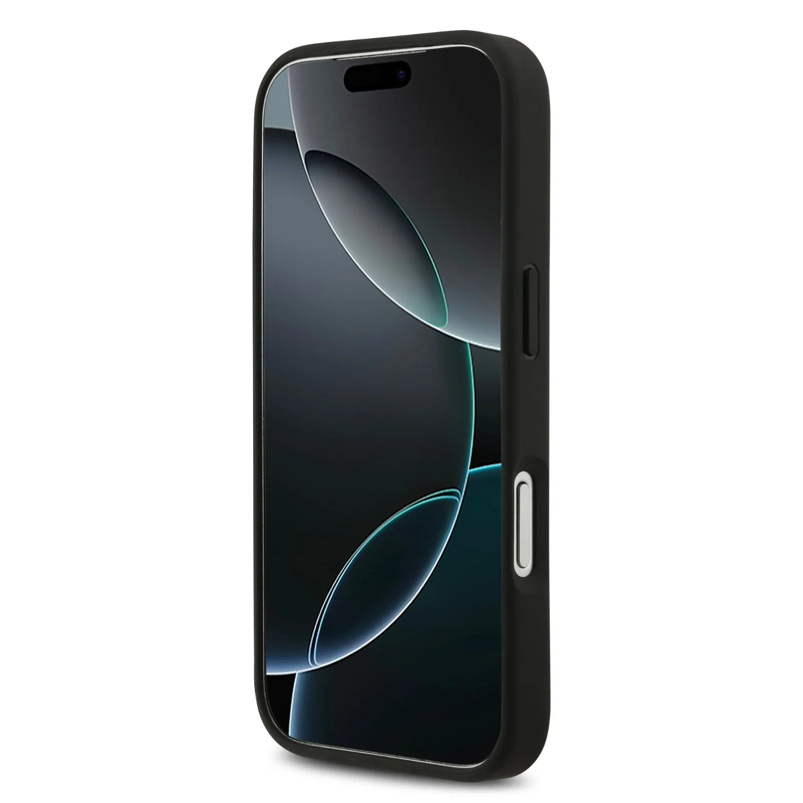 BMW, PU Leather Case with Perforated Stripes & Metal Logos, iPhone 17 Pro - Navy/Black - Image 5