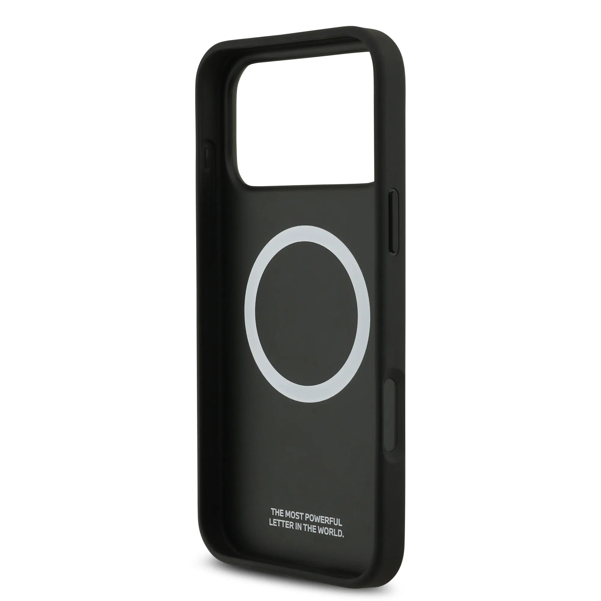 BMW, PU Leather Case with Perforated Stripes & Metal Logos, iPhone 17 Pro Max - Navy/Black - Image 7