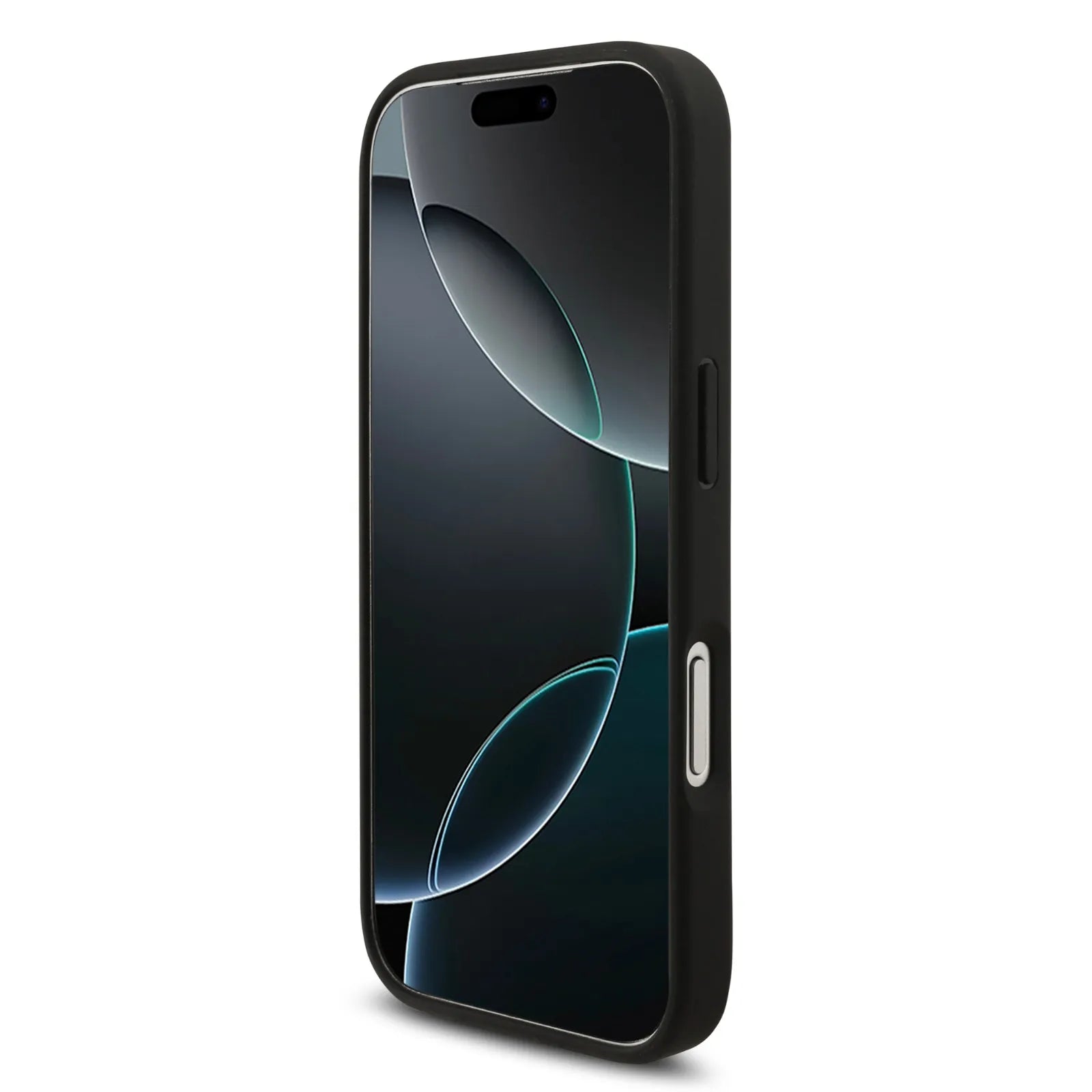 BMW, MagSafe PU Leather Case With Tricolor Slanted Stripes & Metal Logos, iPhone 17 Pro Max - Grey - Image 5