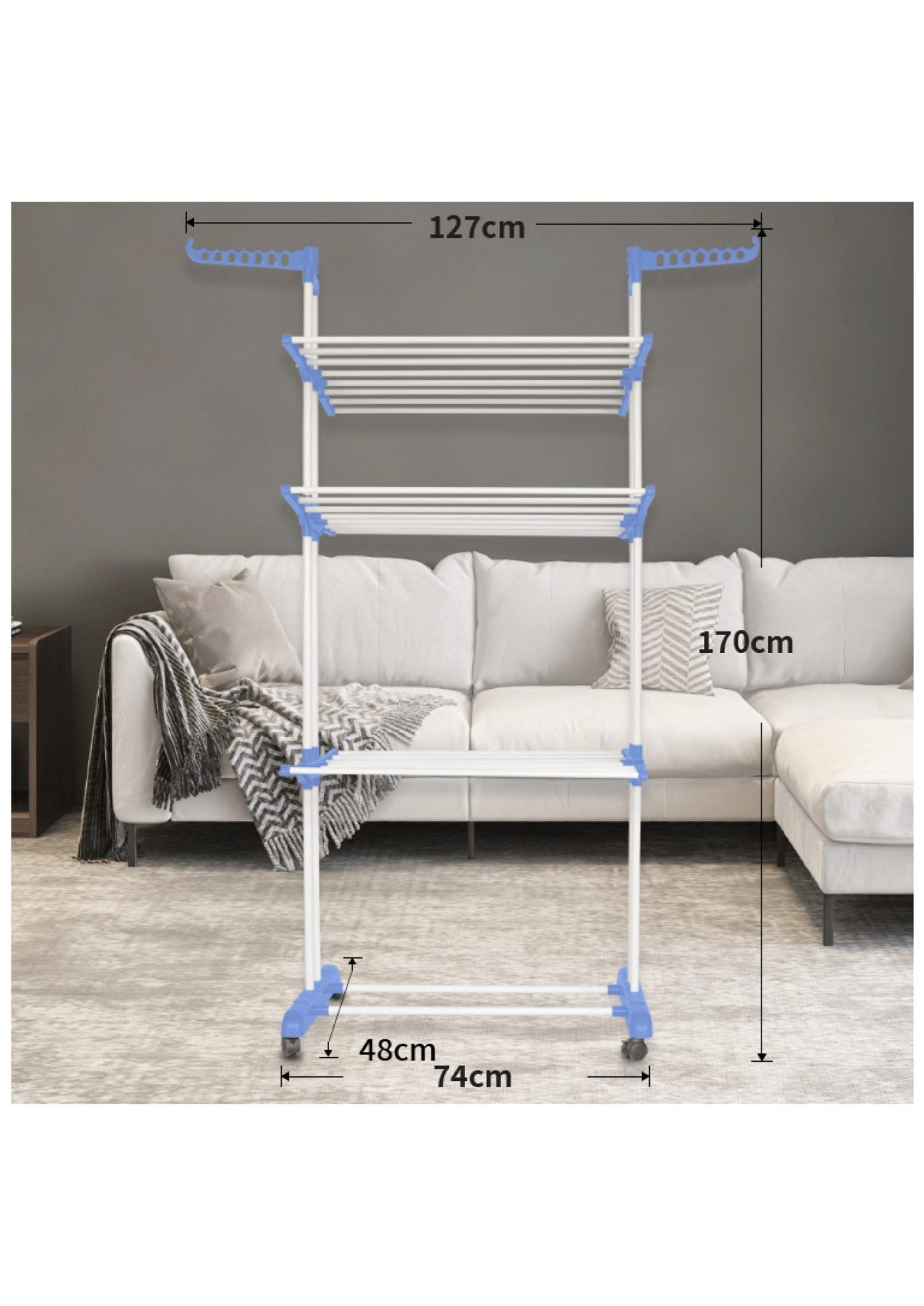 3 TIER FOLDING CLOTH HANGER - Default Title - Image 5