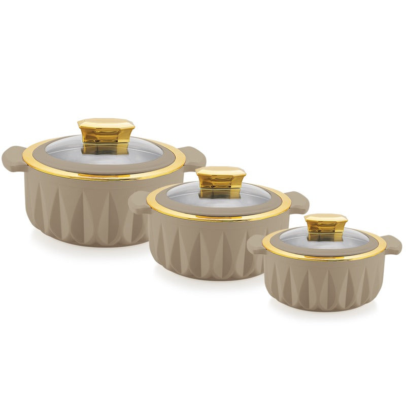 Daewoo Food Warmer Casserole Set – 3 Pieces (3.2L, 2.4L, 1.8L) - Default Title - Image 5