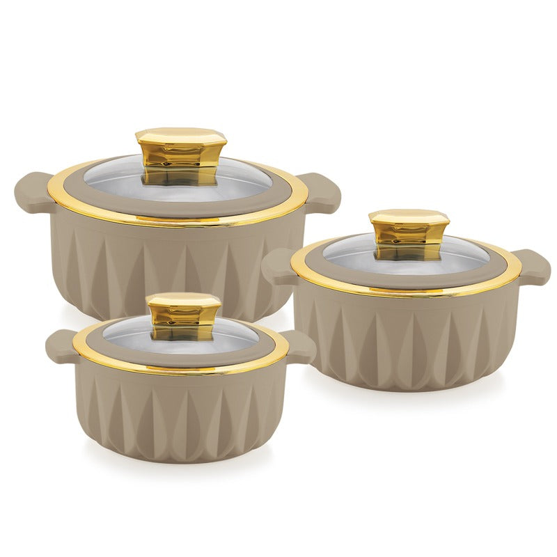 Daewoo Food Warmer Casserole Set – 3 Pieces (3.2L, 2.4L, 1.8L) - Default Title - Image 8