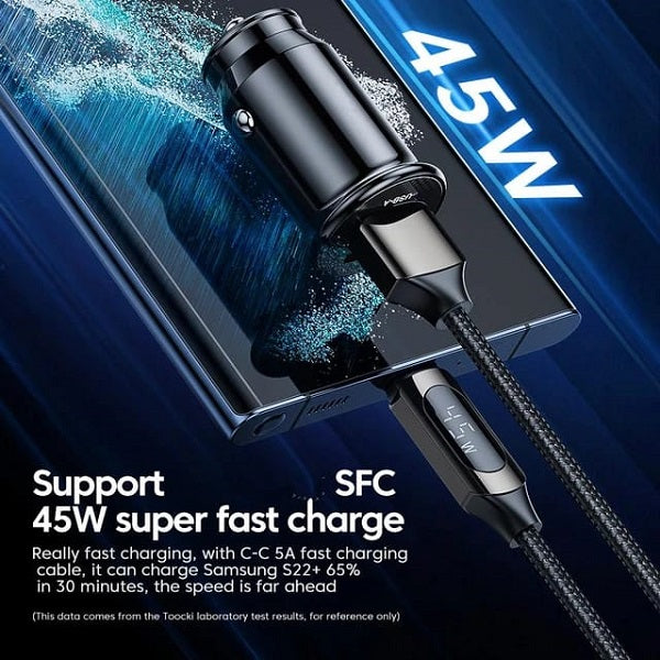 Engage, 2-Port Fast Car Charger (45W) - Black - Image 6