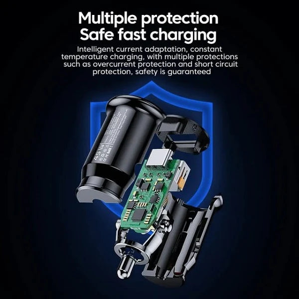 Engage, 2-Port Fast Car Charger (45W) - Black - Image 5