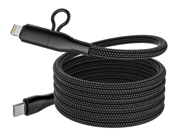 Engage, Magnetic USB-C Cable with Lightning Adapter (60W) - Black - Image 2