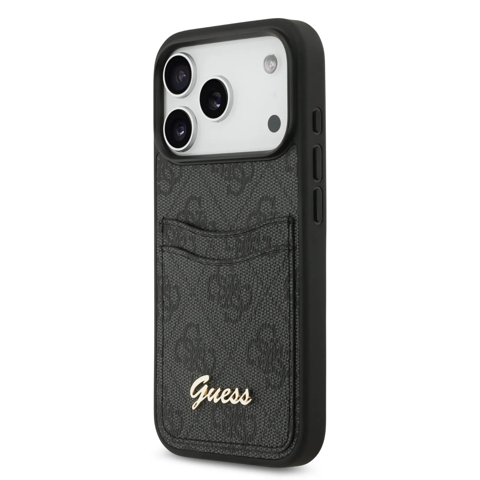 Guess, PU Case with Card Slot & Script Metal Logo, iPhone 17 Pro - Sky Blue - Image 4