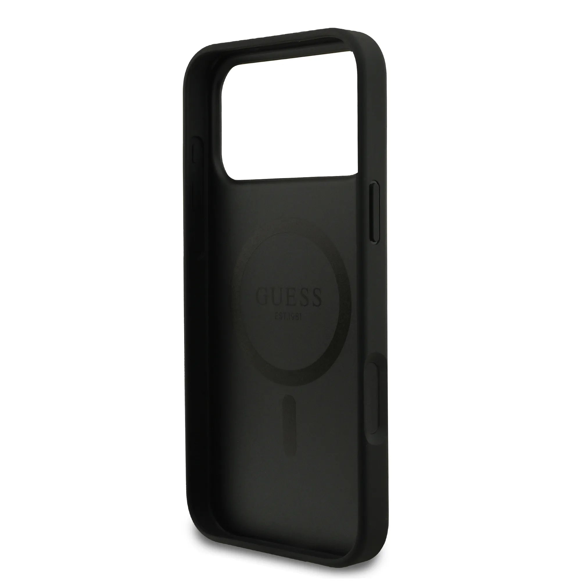 Guess, MagSafe PU Saffiano Leather Case with Classic Logo, iPhone 17 Pro Max - Sky Blue - Image 12