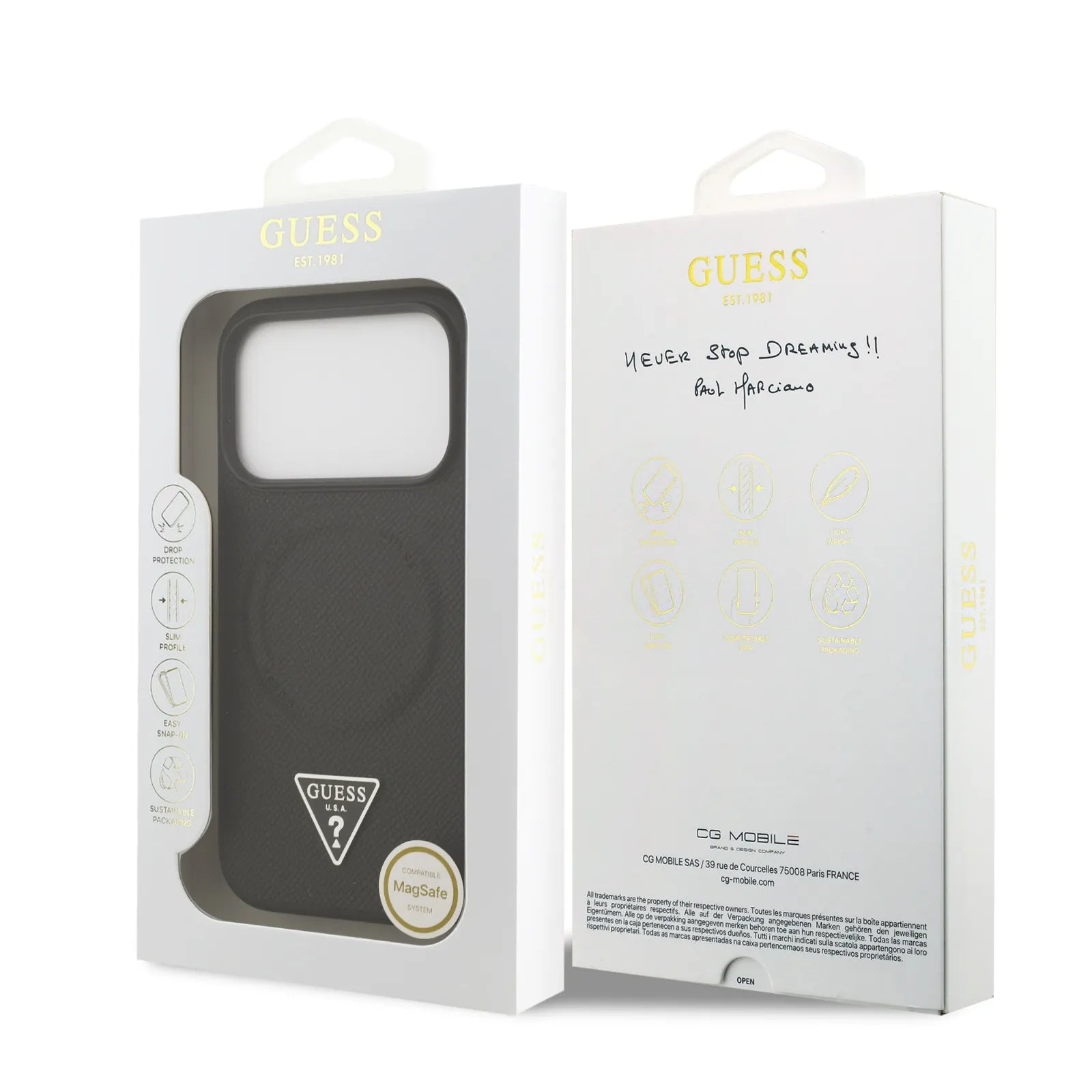 Guess, MagSafe PU Leather Case with Triangle Logo, iPhone 17 Pro Max - Pink - Image 8