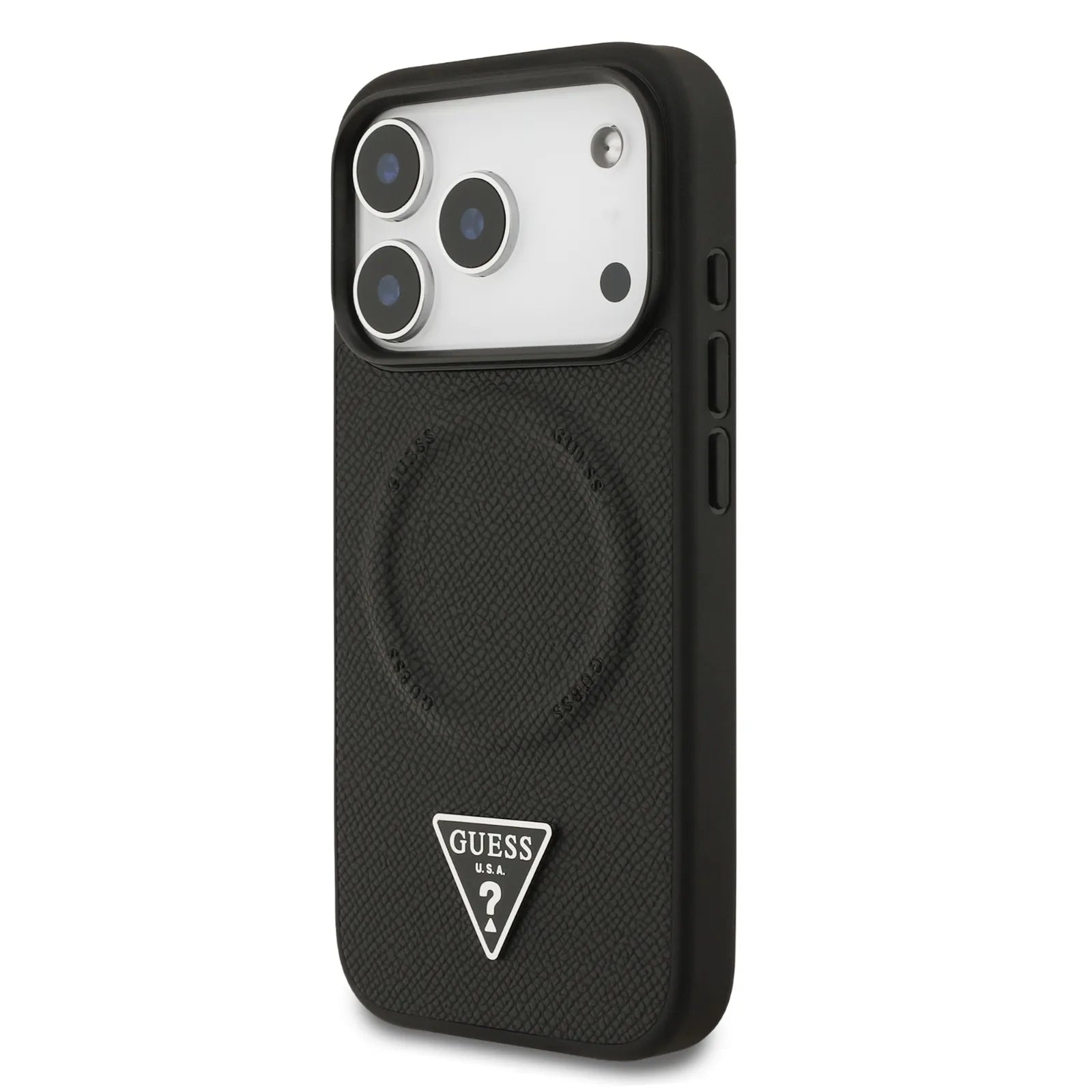 Guess, MagSafe PU Leather Case with Triangle Logo, iPhone 17 Pro Max - Pink - Image 4