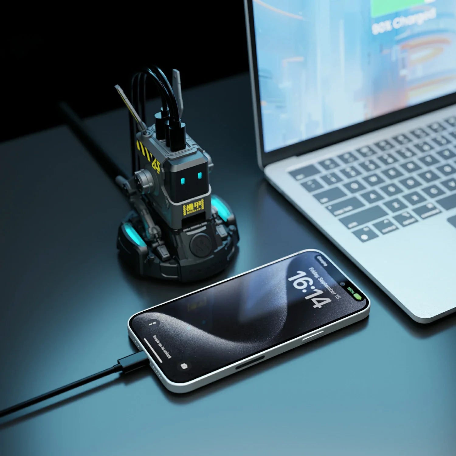 GravaStar Alpha65 65W GaN Fast Charger EU&UK Plug - Charcoal Gray - Image 4