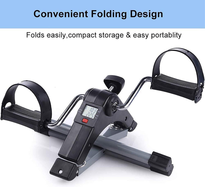 TB Modern Portable Leg Exercise Bike with Foldable Screen - Default Title - Image 3