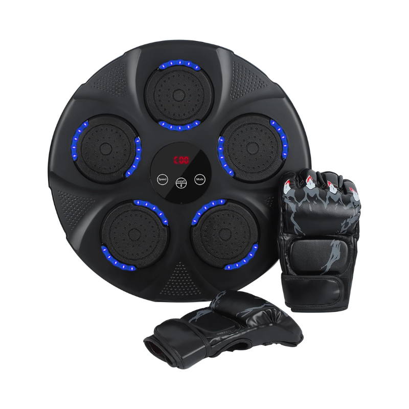 Black Bull Music Boxing Machine, Rechargeable Boxing Equipment, Home Smart Boxing Target Workout Machine Digital Boxing for Kids and Adults - Default Title - Image 6