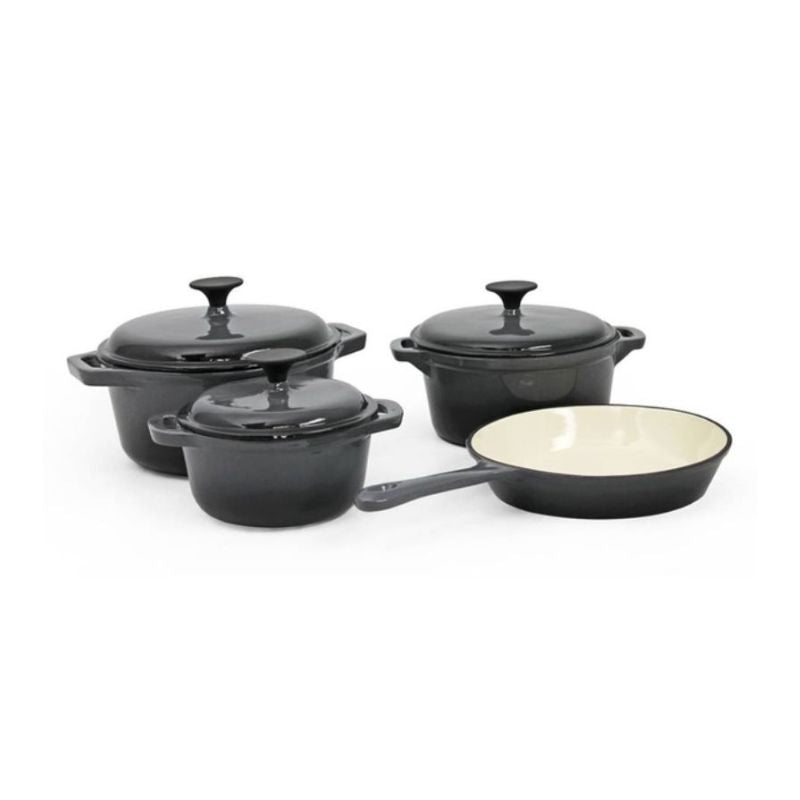 OSFE Cast Iron Cookware Set 7 PCS - Grey - Default Title - Image 3