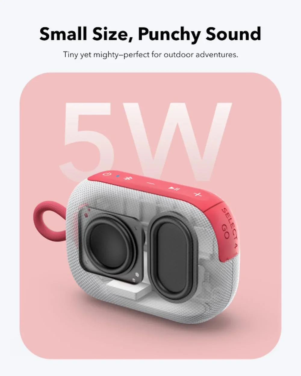 Anker SoundCore Select 4 Go, Bluetooth Speaker - Red - Image 26