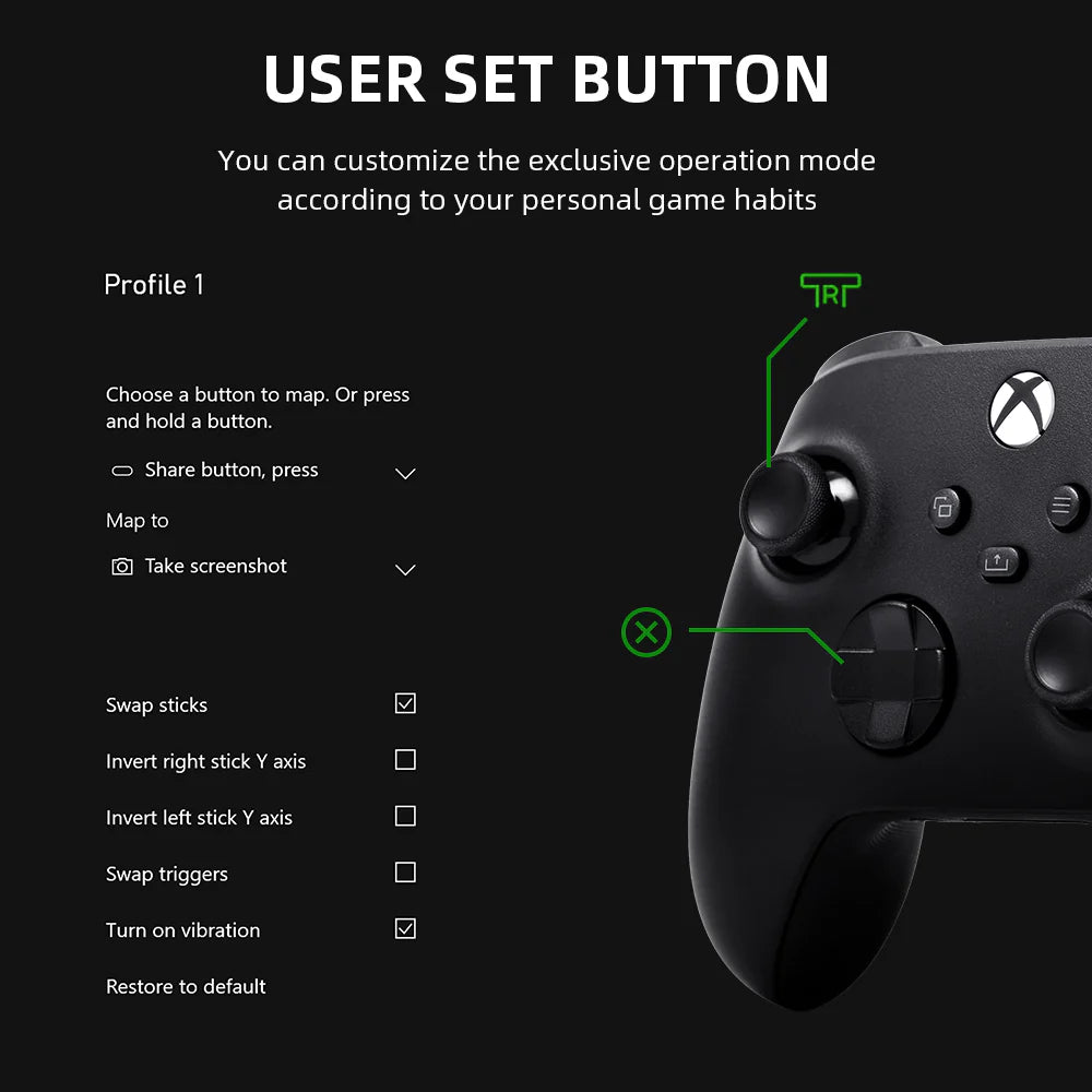 Xbox Core Controller series S|X - Carbon Black - Default Title - Image 6